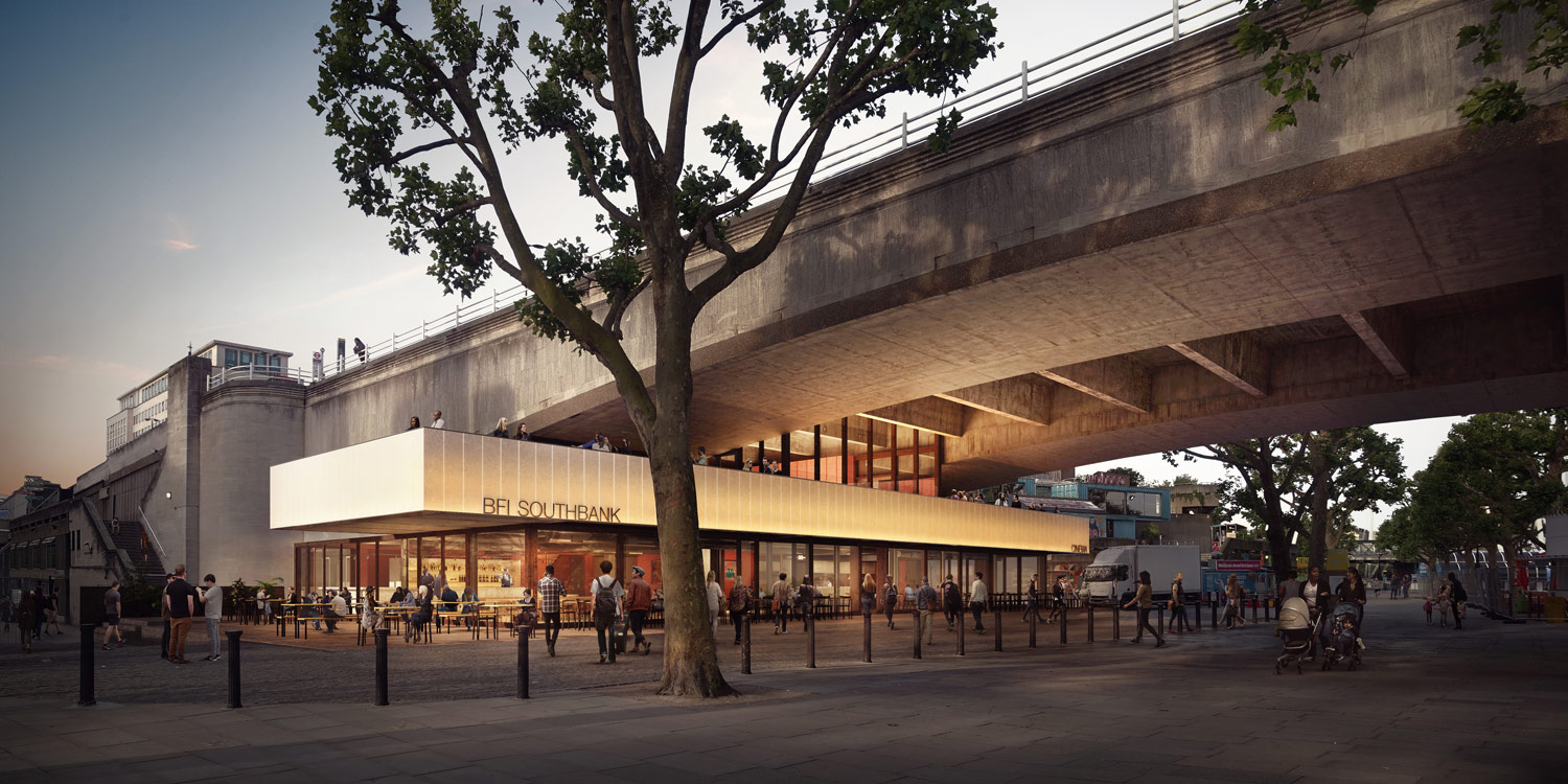 BFI Southbank under Waterloo bridge